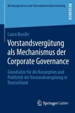 Vorstandsvergutung ALS Mechanismus Der Corporate Governance af Laura Bundle