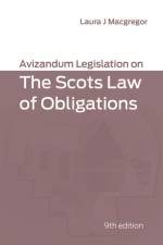 Avizandum Legislation on the Scots Law of Obligations af MACGREGOR LAURA J