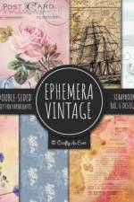 Ephemera Vintage Scrapbook Paper Pad 8x8 Scrapbooking Kit for Papercrafts, Cardmaking, DIY Crafts, Old Retro Theme, Decoupage Designs af Crafty As Ever