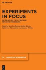 Experiments in Focus