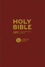 NIV Larger Print Burgundy Hardback Bible af New International Version