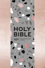 NIV Pocket Rose Gold Terrazzo Soft-tone Bible with Zip af New International Version