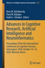 Advances in Cognitive Research, Artificial Intelligence and Neuroinformatics