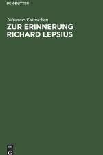 Zur Erinnerung Richard Lepsius af Johannes Dumichen