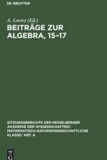 Beitrage zur Algebra, 15-17