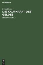 Kaufkraft des Geldes af Irving Fisher