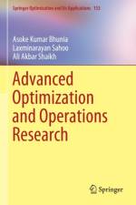 Advanced Optimization and Operations Research af Asoke Kumar Bhunia