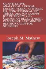 Quantitative, Analytical, Logical, English Verbal Aptitude, Hr, Non-Technical Tips, Tricks, Q&A for Campus Job Interview, On-Campus Job Recruitment, Placement af Ram Chandran