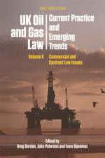 Uk Oil and Gas Law: Current Practice and Emerging Trends af GORDON GREG PATERSON