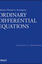 Solutions Manual to accompany Ordinary Differential Equations af Michael D. Greenberg