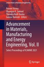 Advancement in Materials, Manufacturing and Energy Engineering, Vol. II