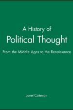 A History of Political Thought af Janet (London School of Economics and Political Science) Coleman