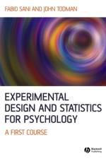 Experimental Design and Statistics for Psychology af Fabio (University of Dundee) Sani