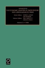 Advances in the Economic Analysis of Participatory and Labor-managed Firms