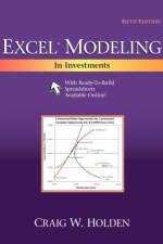 Excel Modeling in Investments af Craig Holden