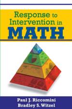 Response to Intervention in Math af Paul J. Riccomini