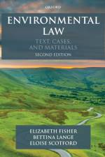Environmental Law af Elizabeth (Professor of Environmental Law Fisher