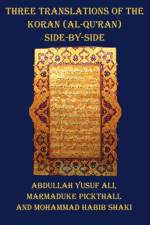 Three Translations of The Koran (Al-Qur'an) - Side by Side with Each Verse Not Split Across Pages
