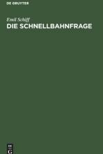 Die Schnellbahnfrage af Emil Schiff