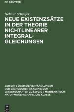 Neue Existenzsatze in der Theorie nichtlinearer Integralgleichungen af Helmut Schaefer