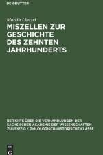 Miszellen zur Geschichte des zehnten Jahrhunderts af Martin Lintzel