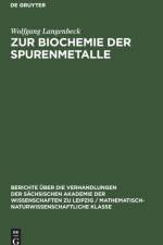 Zur Biochemie der Spurenmetalle af Wolfgang Langenbeck