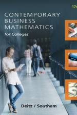 Contemporary Business Mathematics for Colleges af James (Past President of Heald Colleges) Deitz