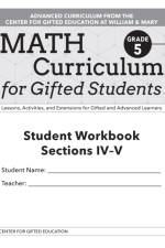 Math Curriculum for Gifted Students af Clg Of William And Mary/Ctr Gift Ed