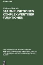 Stammfunktionen komplexwertiger Funktionen af Wolfgang Tutschke