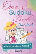 Oma's Sudoku Buch Mittel bis Extrem Schwer Mit Loesung Grossdruck af Puzzre