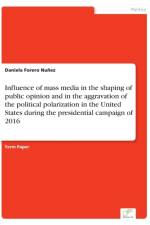 INFLUENCE OF MASS MEDIA IN THE SHAPING O af DANIEL FORERO NU EZ