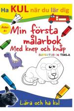 Min första målarbok med knep och knåp - med Supertuben Tekla af Peter Johansson