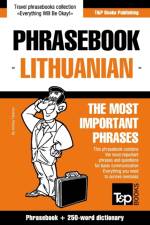 ENGLISH-LITHUANIAN PHRASEBOOK   250-WORD af Andrey Taranov