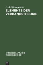 Elemente der Verbandstheorie af Skornjakow L. A. Skornjakow