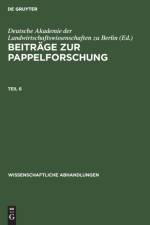 Wissenschaftliche Abhandlungen Beitrage zur Pappelforschung