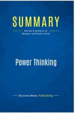 SUMMARY: POWER THINKING:REVIEW AND ANALY af BUSINESSNEWS PUBLISH
