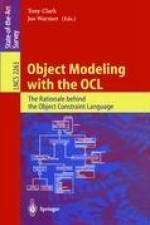 Object Modeling with the OCL af Tony Clark