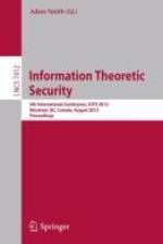 Information Theoretic Security af Adam Smith
