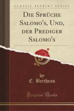 GER-SPRUCHE SALOMOS UND DER PR af E. Bertheau