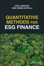 Quantitative Methods for ESG Finance af Cyril (Columbia University) Shmatov