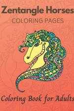 Zentangle Horses Coloring Pages af Sandra Bacon