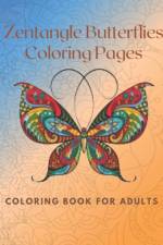 Zentangle Butterflies Coloring Pages af Sandra Bacon