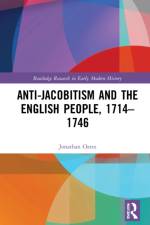 Anti-Jacobitism and the English People, 1714–1746 af Jonathan (Ealing Local History Centre Oates