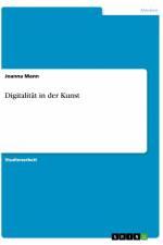 Digitalität in der Kunst af Joanna Mann