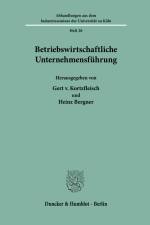 Betriebswirtschaftliche Unternehmensführung. af Heinz Bergner