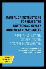 Louis, G: Manual of Instructions for Using the Gottschalk-Gl af Gottschalk A. Louis