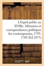 L'Esprit public au XVIIIe siecle af Sans Auteur