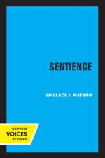 Sentience af Wallace I. Matson