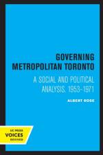 Governing Metropolitan Toronto af Albert Rose