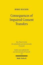Consequences of Impaired Consent Transfers af Birke Hacker